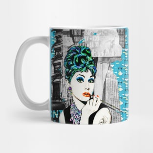 Audrey punked and smoking Mug